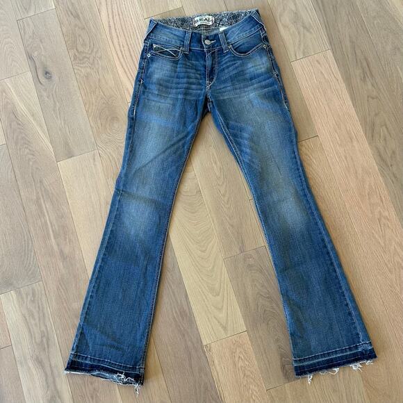Ariat Women's R.E.A.L. Perfect Rise Stretch Rosa Boot Cut Jeans Size 27 - Picture 1 of 9